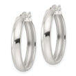 Sterling Silver Polished Hoop Earrings