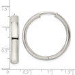 Sterling Silver Polished 5x30mm Hinged Tube Hoop Earrings