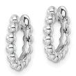Sterling Silver RH Beaded Hoop Earrings
