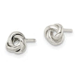 Sterling Silver Polished Love Knot Post Earrings