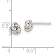 Sterling Silver Polished Love Knot Post Earrings