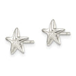 Sterling Silver Polished Starfish Post Earrings