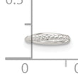 Sterling Silver E-coated Polished & Twisted Single Cuff Earring