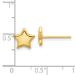 Sterling Silver Gold-tone Star Post Earrings