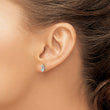 Sterling Silver Rhodium-plated .26BT Blue Topaz Post Earrings