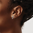 Sterling Silver Rhodium-plated Smoky Quartz Citrine White Topaz Earrings - Birthstone Company