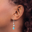 Sterling Silver Blue Topaz/Blue Agate/FW Cultured Pearl Earrings - Birthstone Company