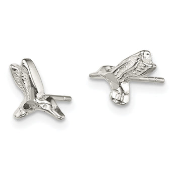 Sterling Silver Hummingbird Post Earrings - Birthstone Company