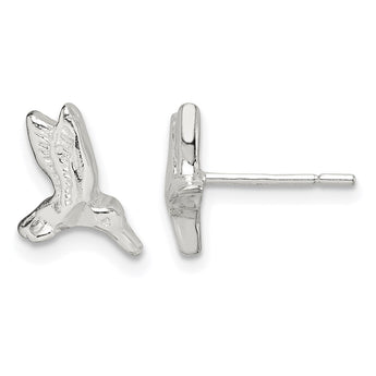 Sterling Silver Hummingbird Post Earrings - Birthstone Company