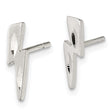 Sterling Silver Lightning Bolt Post Earrings - Birthstone Company
