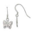 Sterling Silver Polished Butterfly Earrings