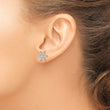 Sterling Silver Snowflake Post Earrings - Birthstone Company