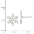 Sterling Silver Snowflake Post Earrings