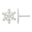 Sterling Silver Snowflake Post Earrings - Birthstone Company