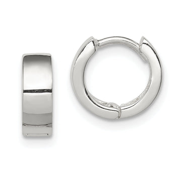 Sterling Silver Hinged Hoop Earrings