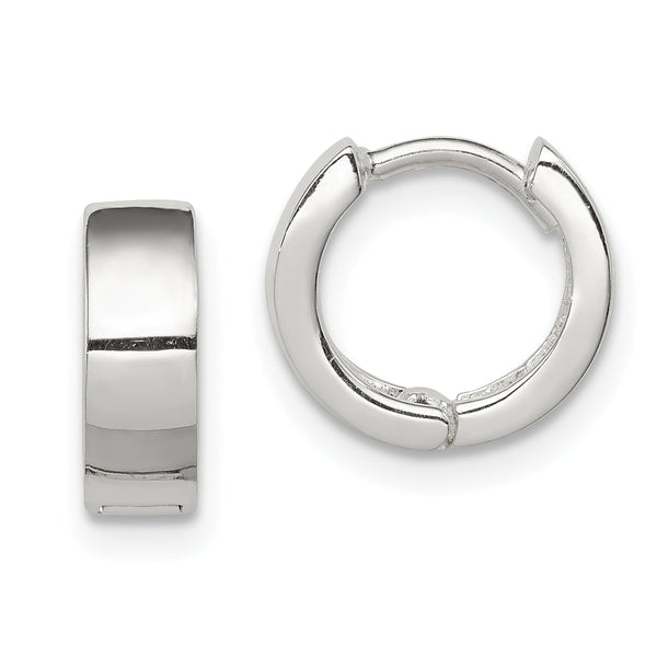 Sterling Silver Hinged Hoop Earrings