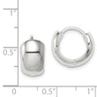 Sterling Silver Hinged Hoop Earrings