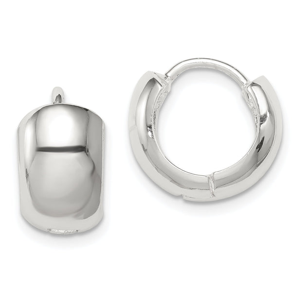 Sterling Silver Hinged Hoop Earrings