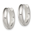 Sterling Silver Polished Hinged Hoop Earrings