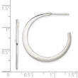 Sterling Silver Post Hoop Earrings