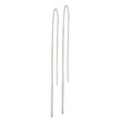 Sterling Silver Polished Bar Threader Earrings