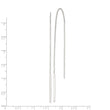 Sterling Silver Polished Bar Threader Earrings
