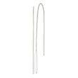 Sterling Silver Polished Bar Threader Earrings