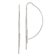 Sterling Silver Polished Multi-Strand Bar Threader Earrings