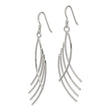 Sterling Silver Polished Fancy Curved Design Dangle Earrings