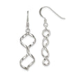 Sterling Silver Polished Fancy Twisted Dangle Earrings