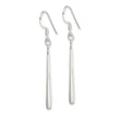Sterling Silver Polished Teardrop Bar Dangle Earrings