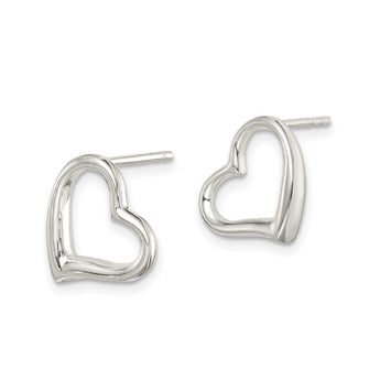 Sterling Silver Heart Earrings - Birthstone Company