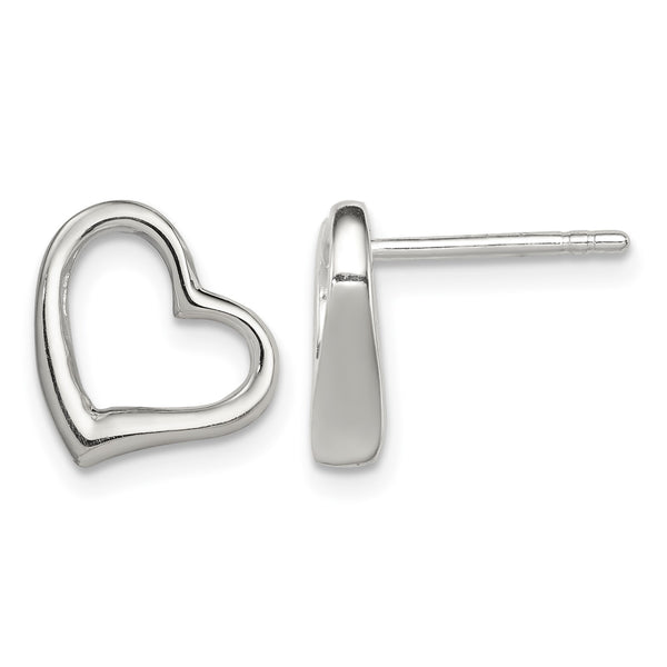 Sterling Silver Heart Earrings - Birthstone Company