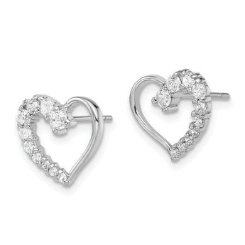Sterling Silver CZ Journey Earrings - Birthstone Company