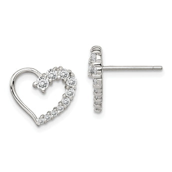 Sterling Silver CZ Journey Earrings - Birthstone Company
