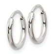 Sterling Silver 1.3mm Hoop Earrings
