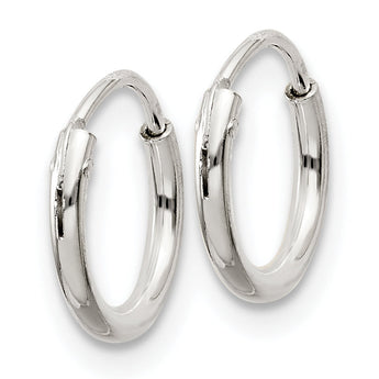 Sterling Silver 1.3mm Hoop Earrings