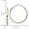 Sterling Silver 1.3mm Hoop Earrings