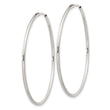 Sterling Silver 1.3mm Hoop Earrings