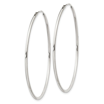 Sterling Silver 1.3mm Hoop Earrings