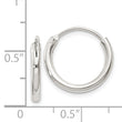 Sterling Silver 2mm Hoop Earrings