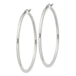Sterling Silver 2mm Round Hoop Earrings