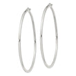 Sterling Silver 2mm Round Hoop Earrings