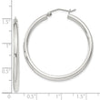 Sterling Silver 2.5mm Round Hoop Earrings