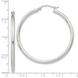 Sterling Silver 2.5mm Round Hoop Earrings