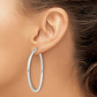 Sterling Silver 2.5mm Round Hoop Earrings