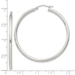 Sterling Silver 2.5mm Round Hoop Earrings