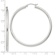 Sterling Silver 2.5mm Round Hoop Earrings