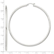 Sterling Silver 2.5mm Round Hoop Earrings