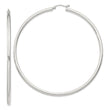 Sterling Silver 2.5mm Round Hoop Earrings